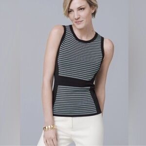 WHBM Striped sculpting tank, slimming, small